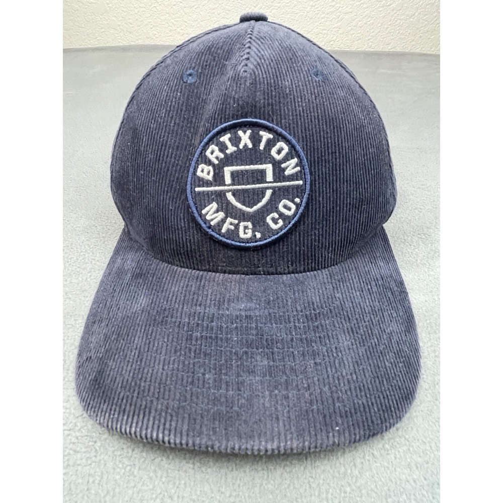 Braxton‎ MFG CO Hat Adult One Size Blue Corduroy Snap Back
